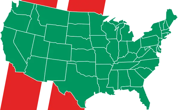 Disponibilidad nacional en Estados Unidos