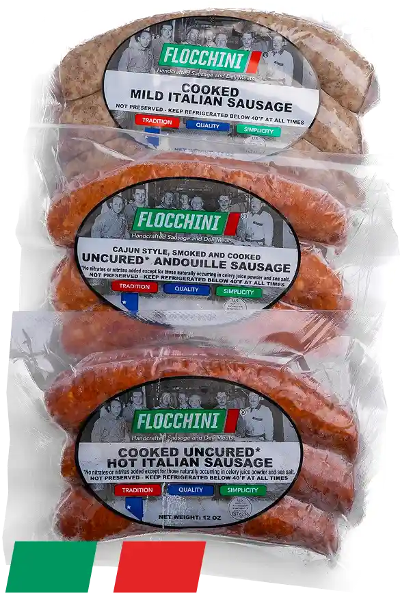 Paquetes de salchicha listos para retail